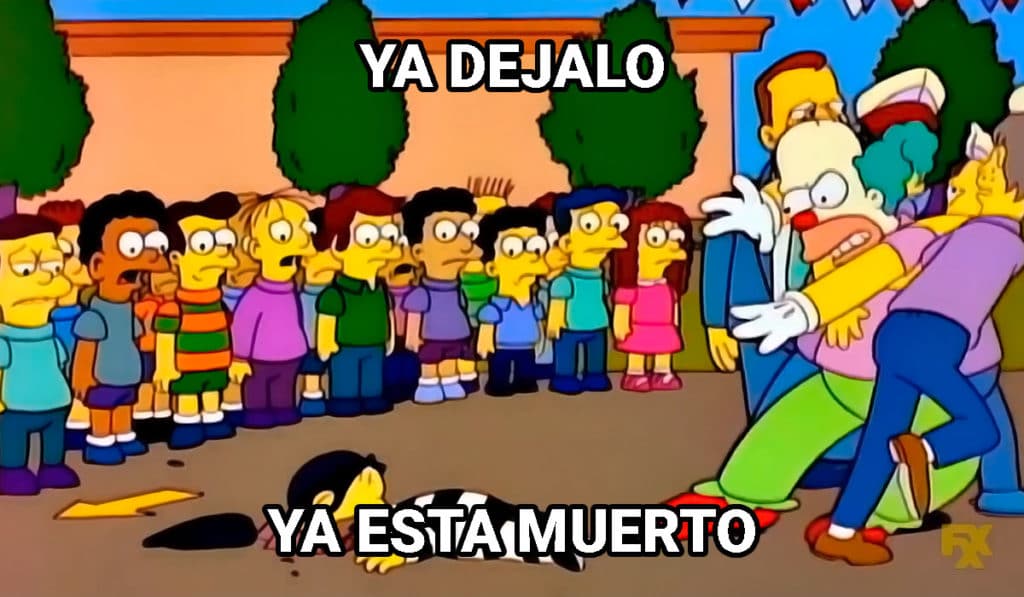 Ya Está Muerto Homero Plantilla De Meme