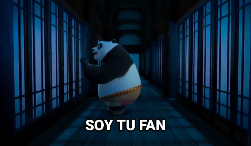 Soy tu fan - Kung Fu panda - Plantilla Meme